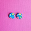 Bright Fun Earrings Studs Handmade from Polymer Clay