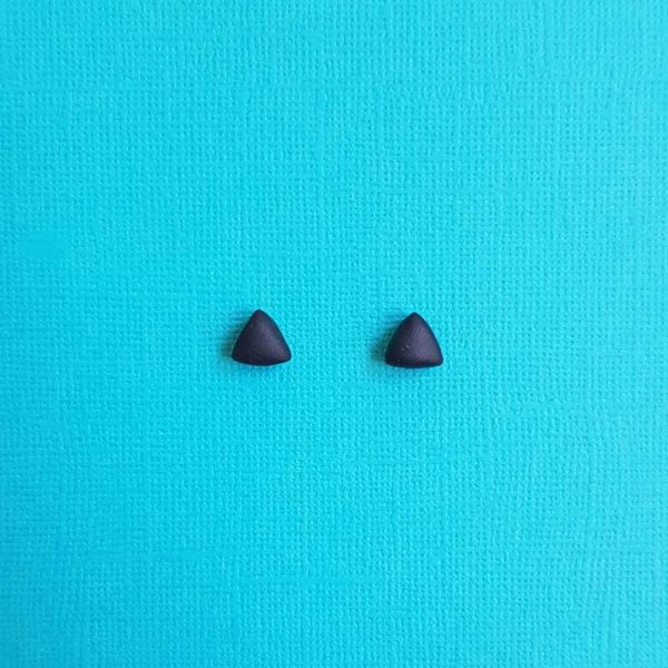 Black Triangle Earrings