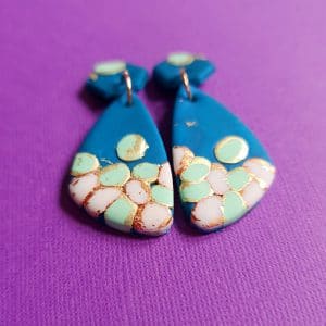 Detail handmade butterfly wing earrings