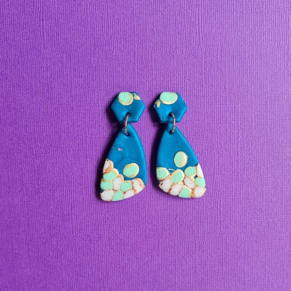 Turquoise butterfly wing earrings